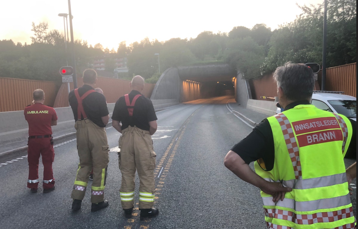 E6 Steinkjer: Fullskala beredskapsøvelse i Eggetunnelen