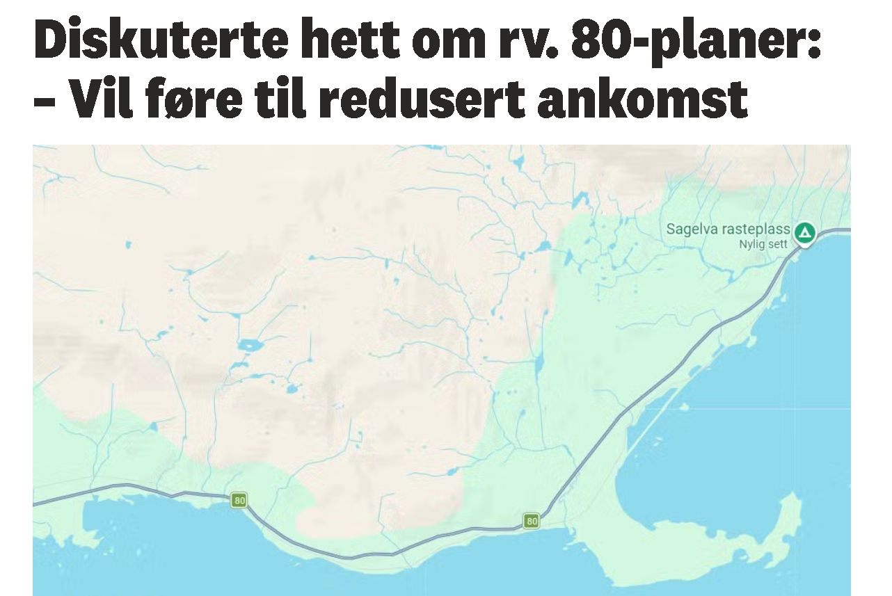 Folkemøte i Bodø vedr. utbygging av RV80