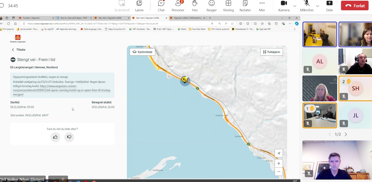 Oppsummering etter Tog ulykken ved Hemnes, samt arbeidet frem til åpning