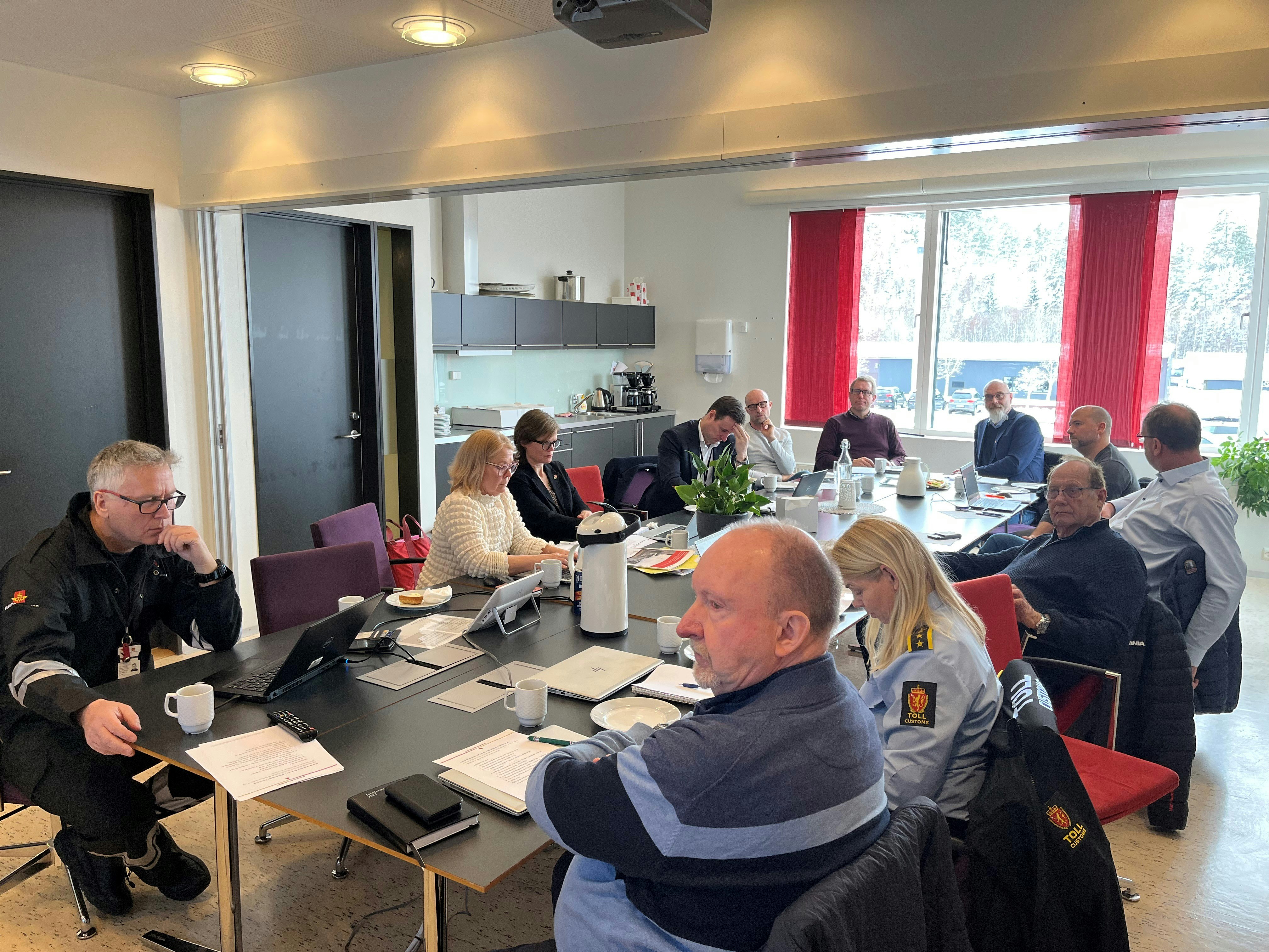 SVV ved Øyvind Grotterød t.v, var vertskap for møtet i Svinesundskomiteen